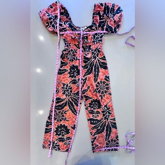 Floral Boho Jumpsuit Sz Large - Picture 5 of 8